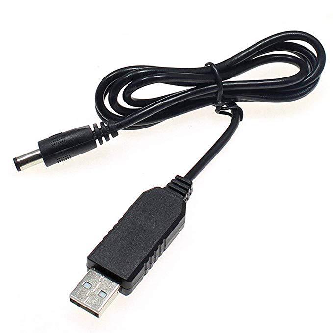 Cable Impulsor USB DC a DC Módulo de Potencia 12V 5.5*2.1MM