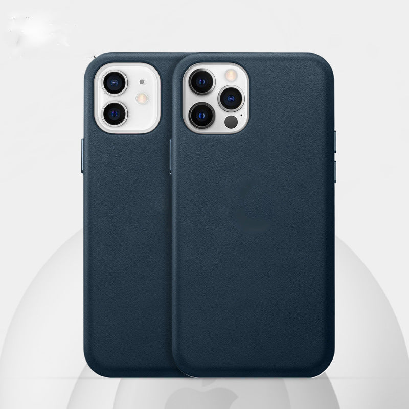 Funda Protectora de Cuero Magnética para iPhone 12