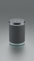 Altavoz inteligente compacto de aluminio anodizado