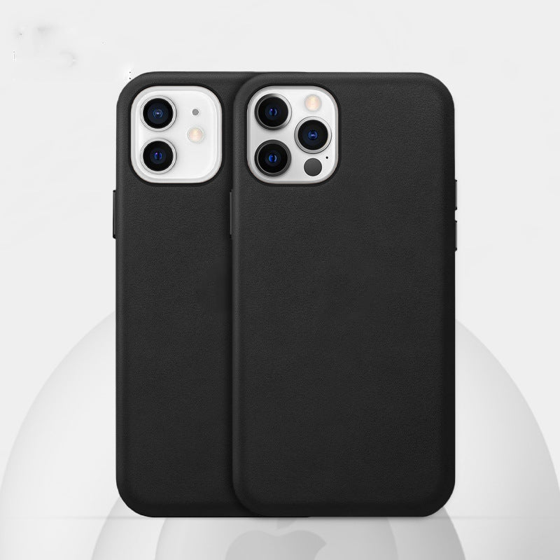 Funda Protectora de Cuero Magnética para iPhone 12