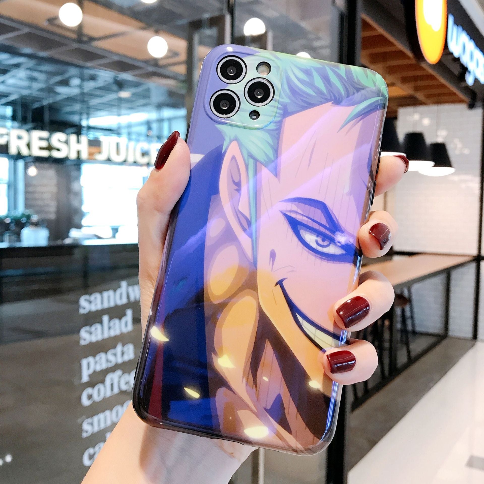 Funda para iPhone 13 Pro, 12, 11 con diseño de Luffy & Zoro