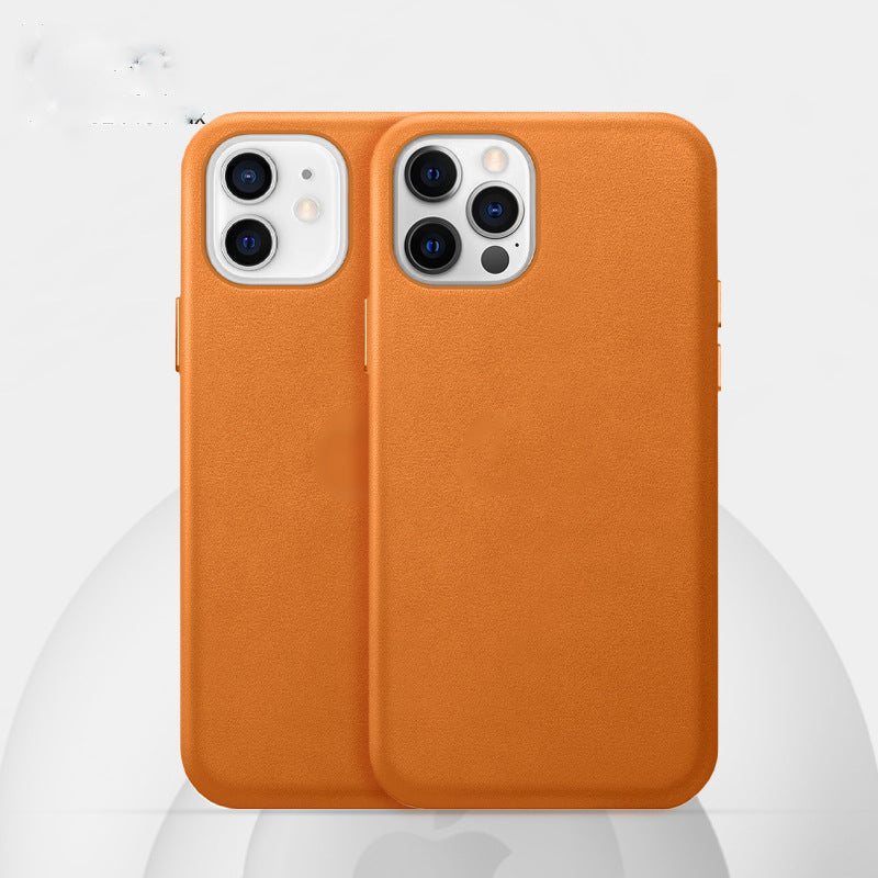 Funda Protectora de Cuero Magnética para iPhone 12
